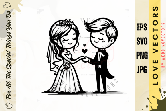 C3848: Minimalist Wedding Vectors for Modern Designs