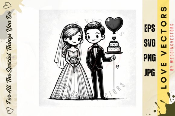 C3946: Capturing Matrimonial Magic in a Vector Pack