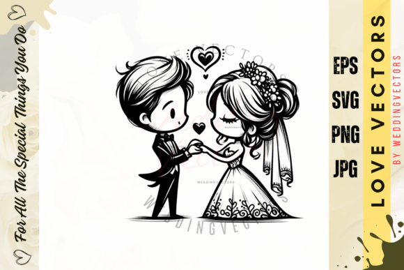 C3991: A Vector Collection for Wedding Stories