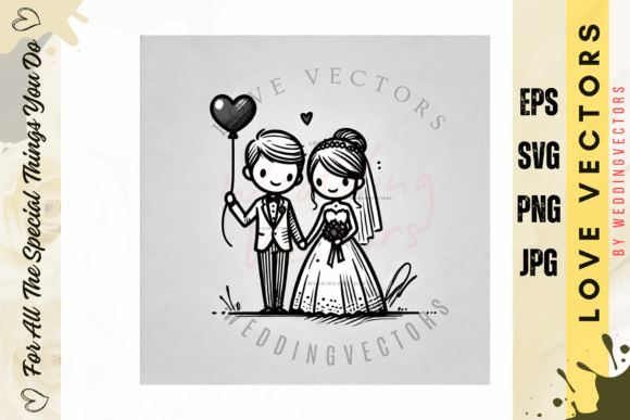 C4125: Minimalist Wedding Vectors for Romantic Design