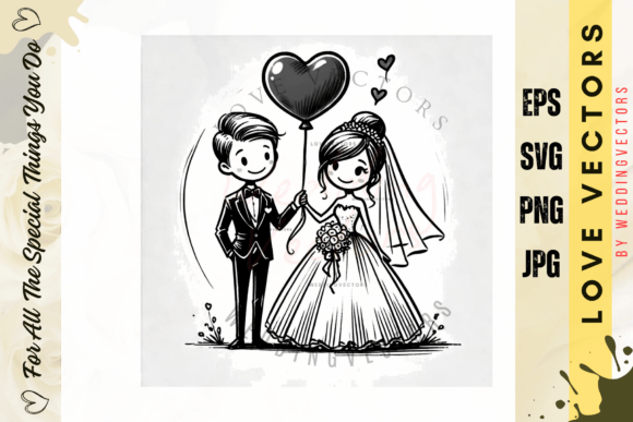 Celebrate Matrimonial Bliss: The C4193 Illustration