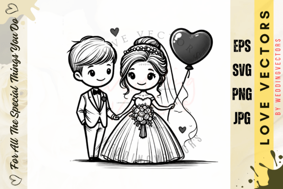 Elevate Your Wedding Designs with C3962 Vectors