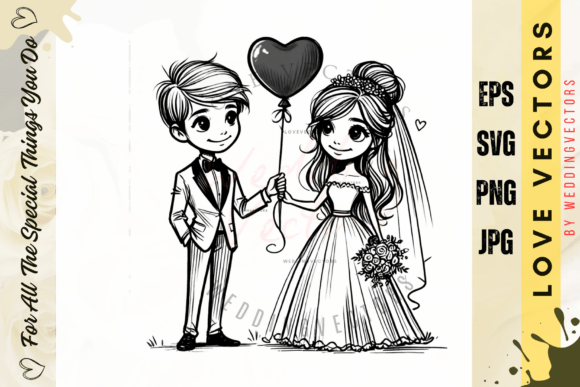 Eternal Love: Crafting Visual Stories with Vector Art C4137