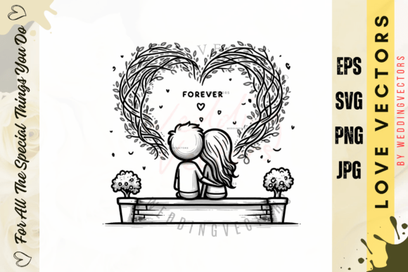 Timeless Elegance: Designing with Wedding Couple & Love Vectors