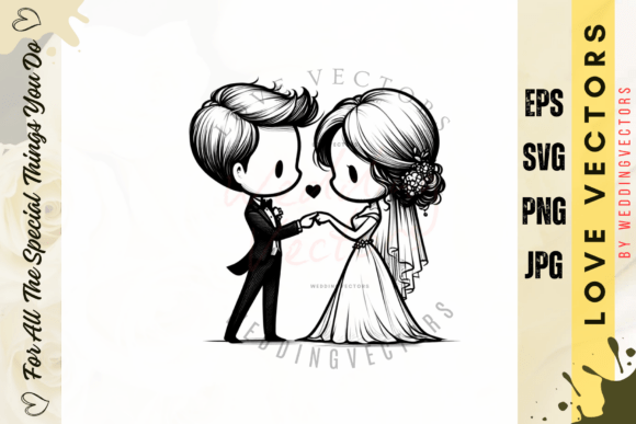 Wedding Couple and Love Vectors - C3915: A Designer's Guide