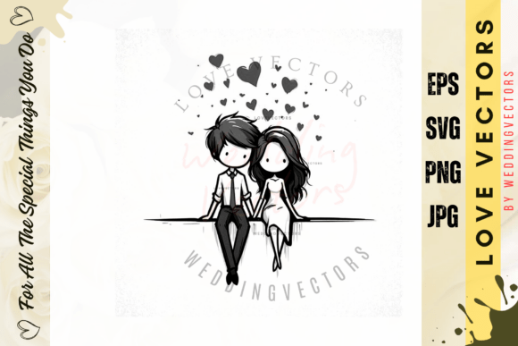 Wedding Couple and Love Vectors: Capturing Romance in Design
